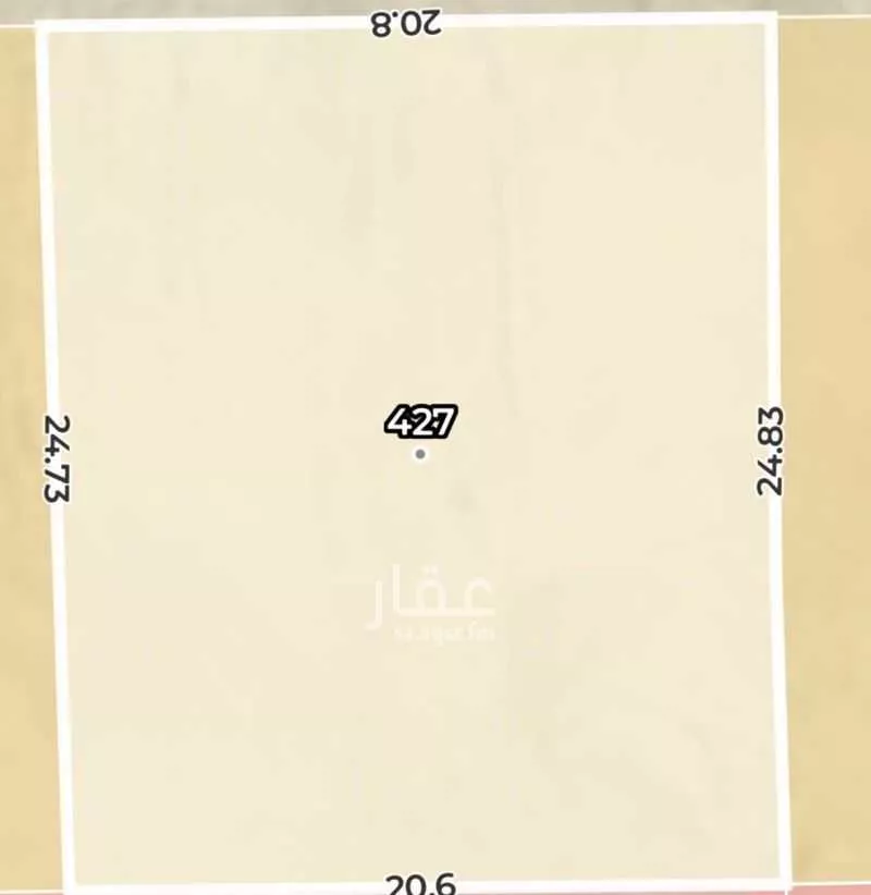 أرض 525 م² في الشراع