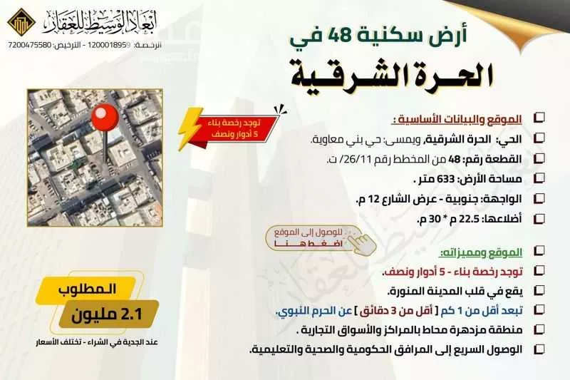 land in Bani Harithah, Madinah 12