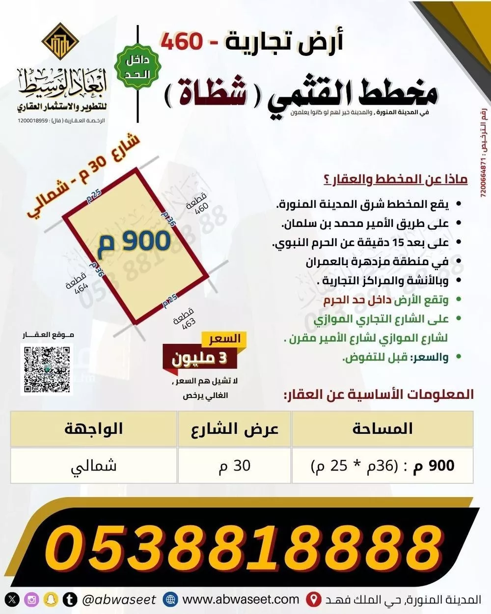 land in Al Mab'outh, Madinah 2