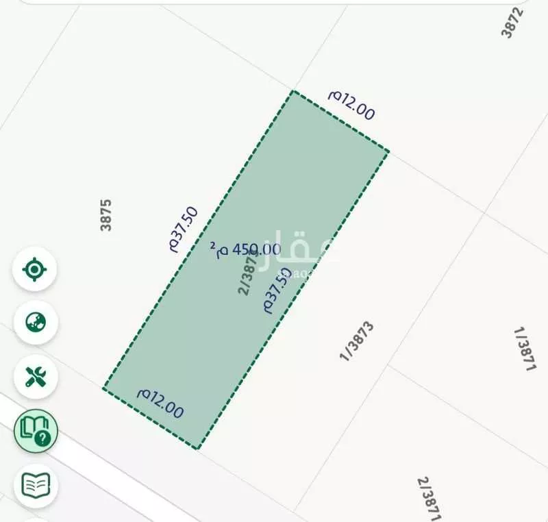 أرض 450 م² في بنبان 2