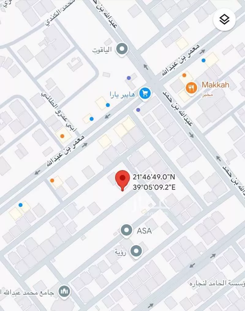 أرض 525 م² في الياقوت 5