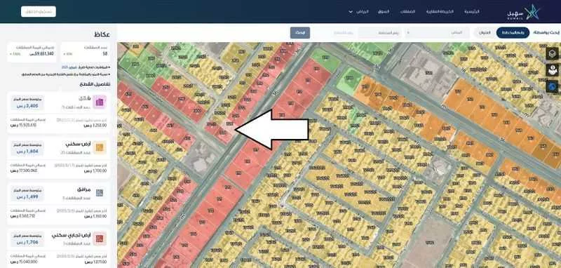 أرض 1000 م² في عكاظ 2