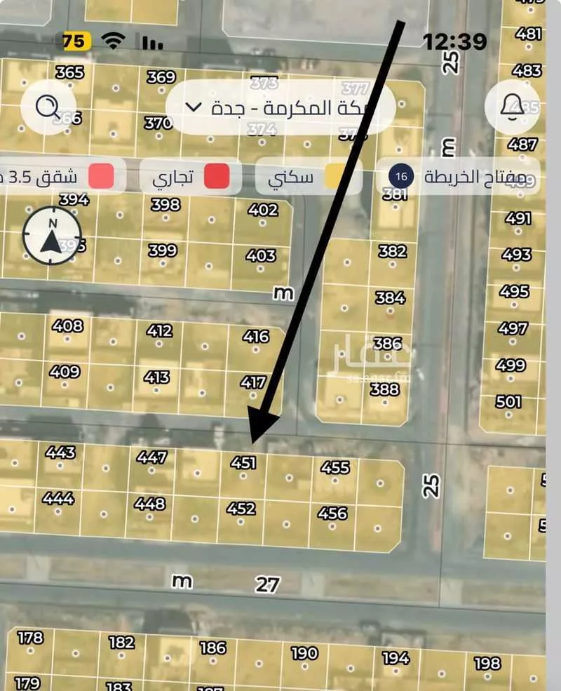 أرض 400 م² في الفضيلة 3