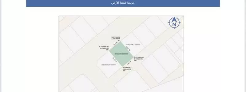 أرض 1260 م² في النظيم 2