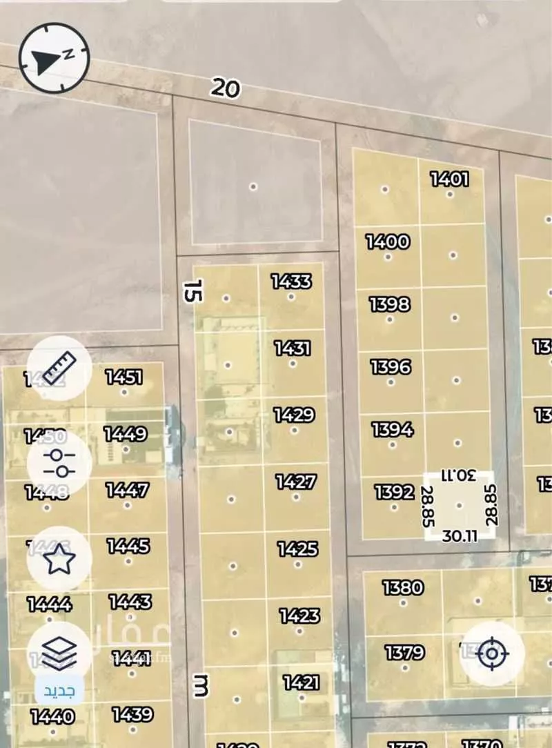 أرض 870 م² في الشرق 2