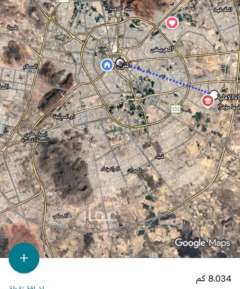 أرض 432 م² في عين الخيف 3