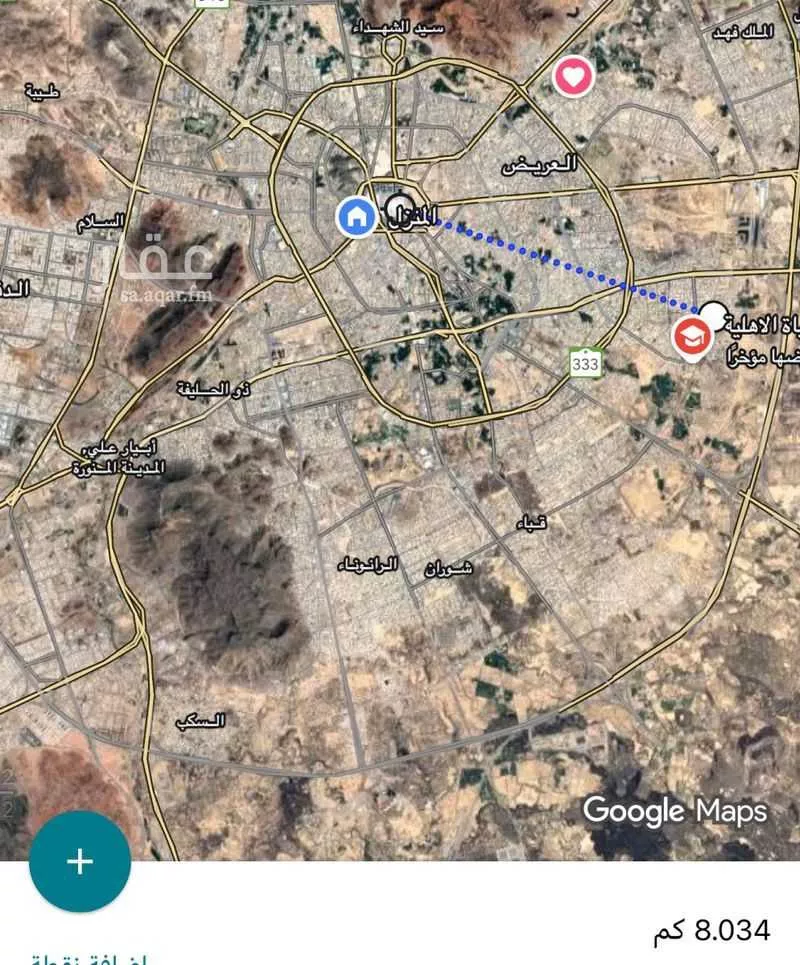 أرض 432 م² في عين الخيف 4