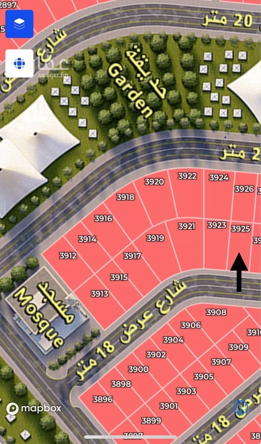 أرض 312 م² في النظيم 4