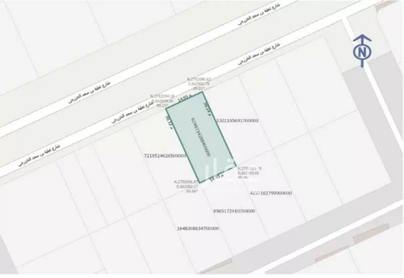 أرض 450 م² في العارض 2