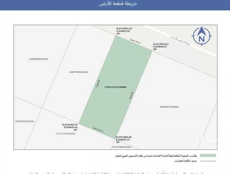 أرض 375 م² في ضاحية نمار 2