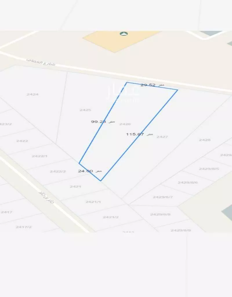 أرض 2549 م² في العوالي