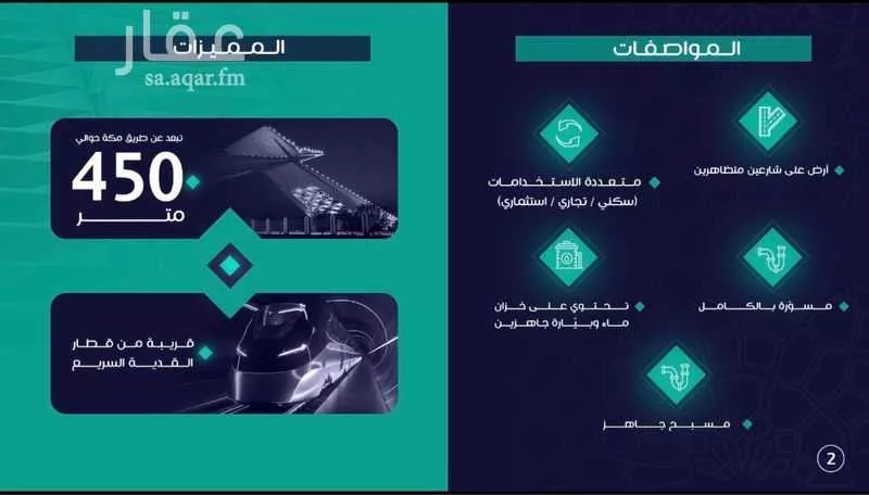 أرض 1554 م² في طويق 2