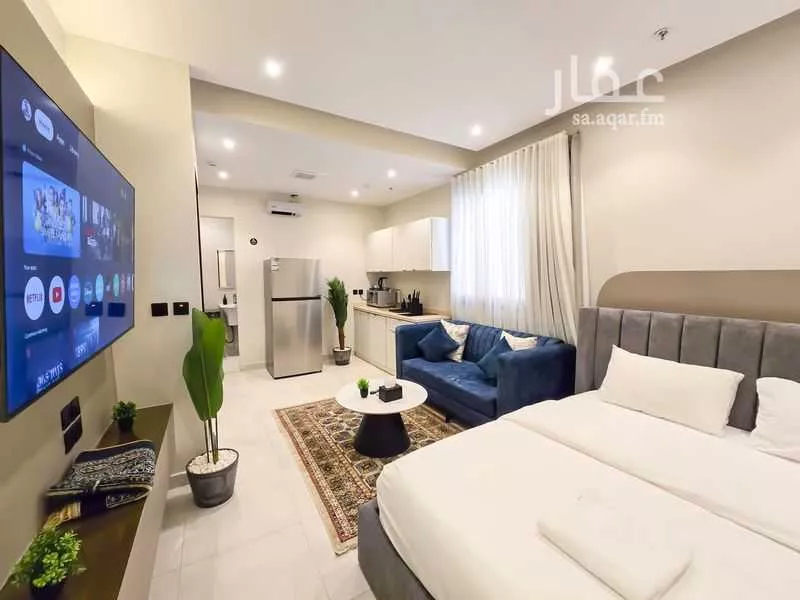 شقة 1 غرف في النرجس 4