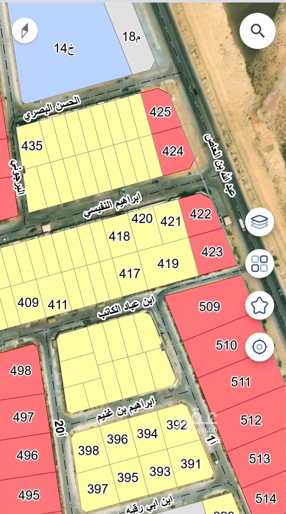 أرض 1200 م² في الشرق 3