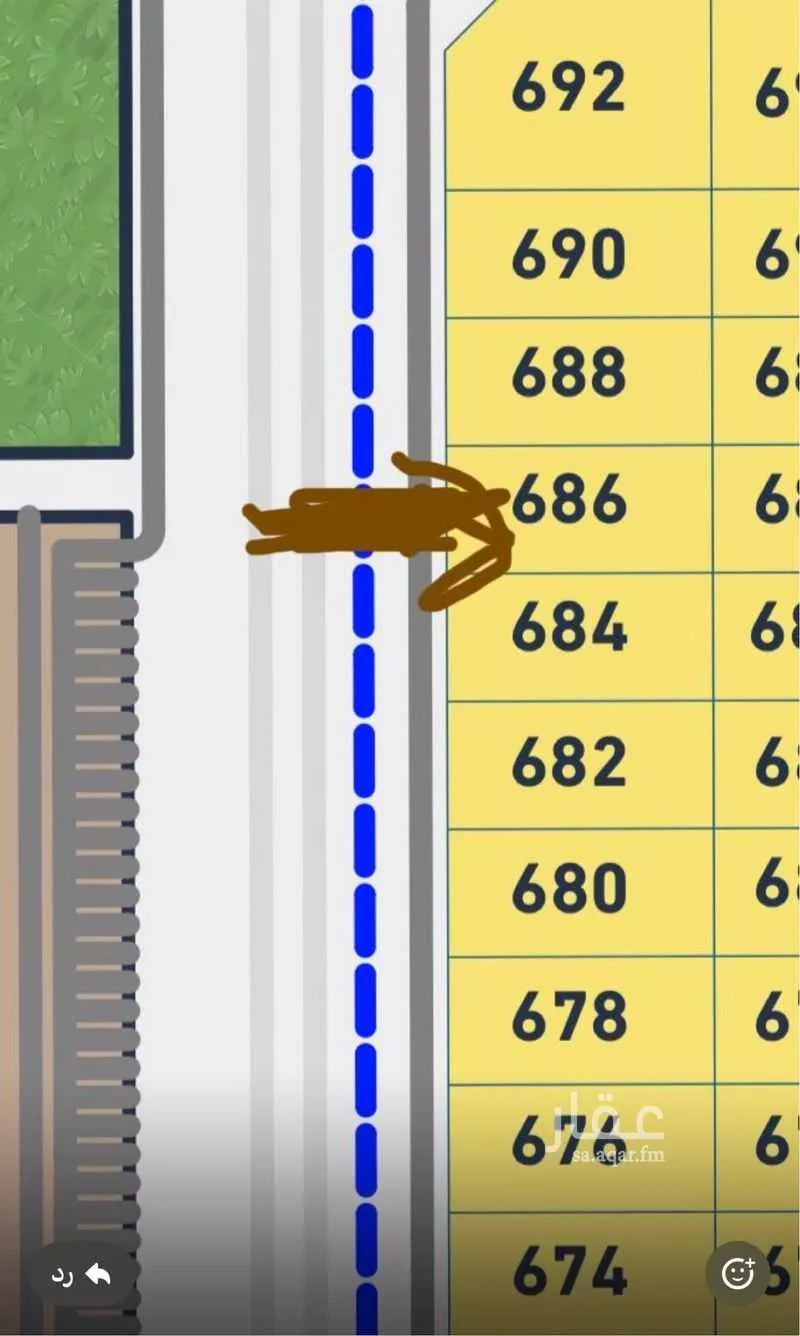 أرض 300 م² في الشرق 2