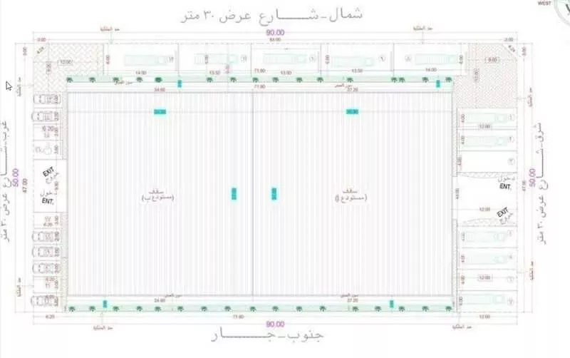 مستودع 4500 م² في السلي 2