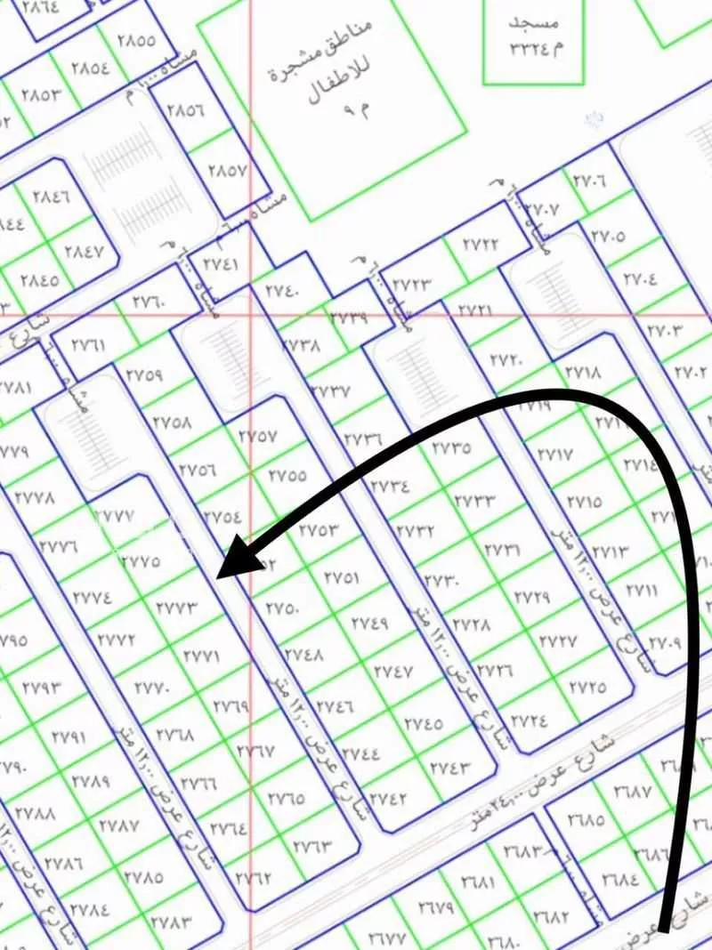 أرض 375 م² في خاخ 2