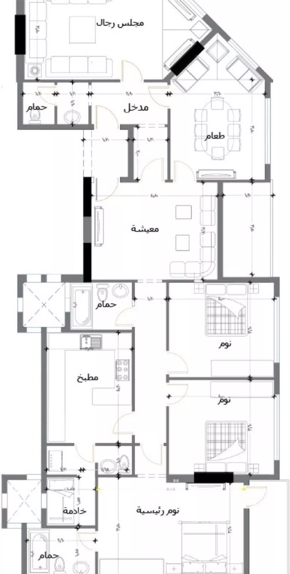 شقة 4 غرف في الصوارى 4