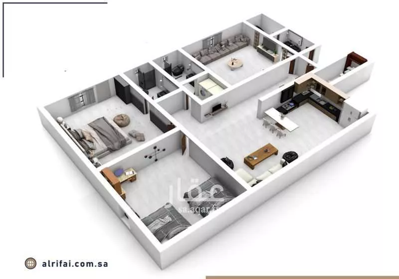 شقة 4 غرف في السلامة 3