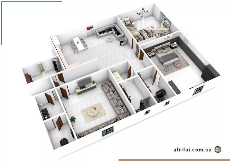 شقة 4 غرف في السلامة 3