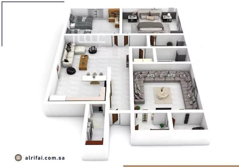 شقة 3 غرف في السلامة 3