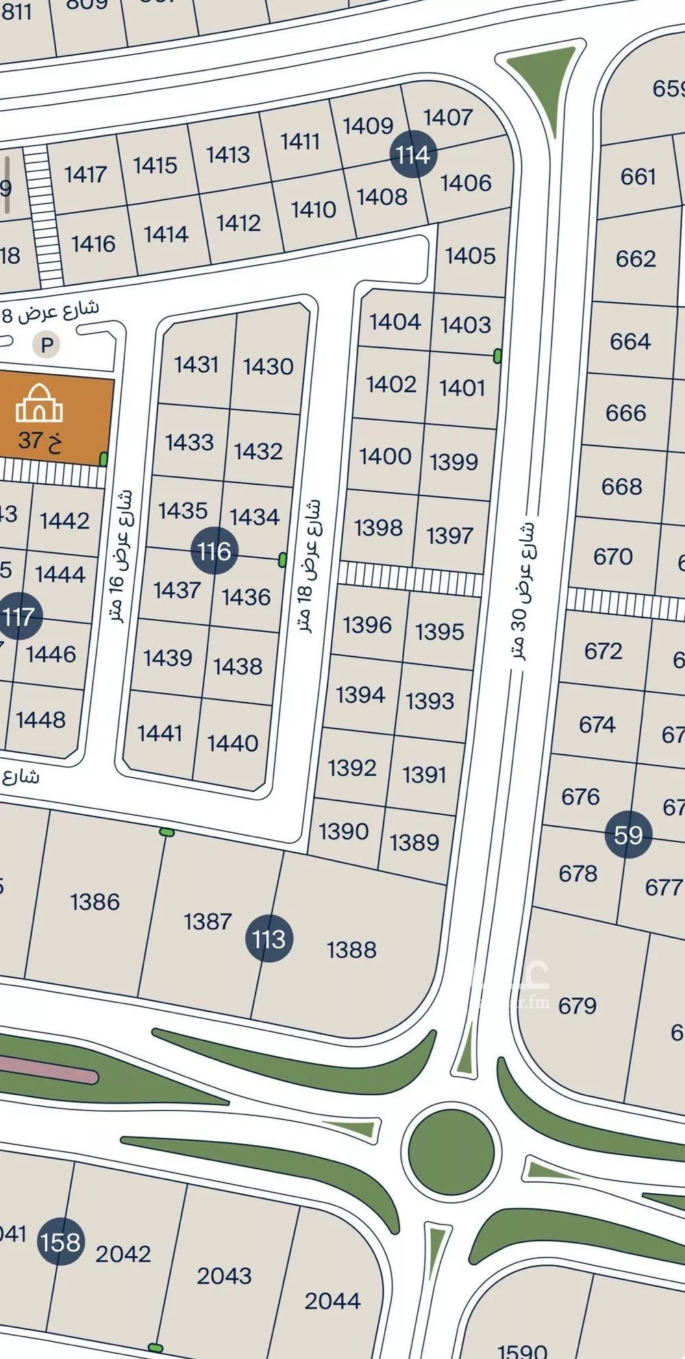 626 sqm land in As Saif