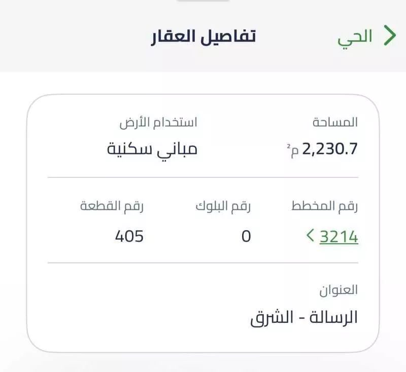 أرض 2230 م² في الشرق 2