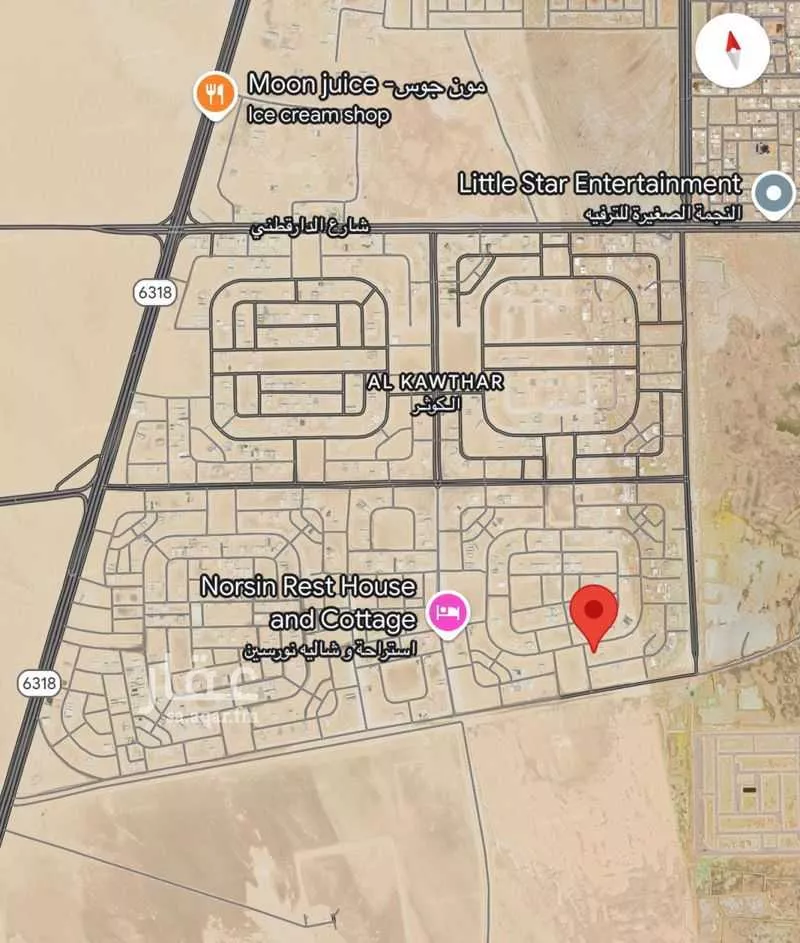 أرض 875 م² في الكوثر 1