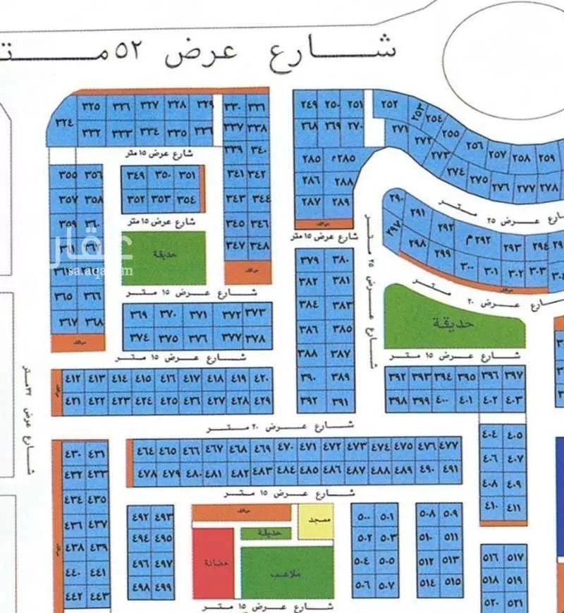 أرض 525 م² في الشراع