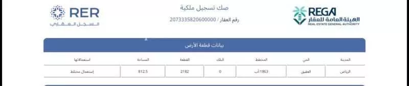 812 sqm land in Al Aqiq 1