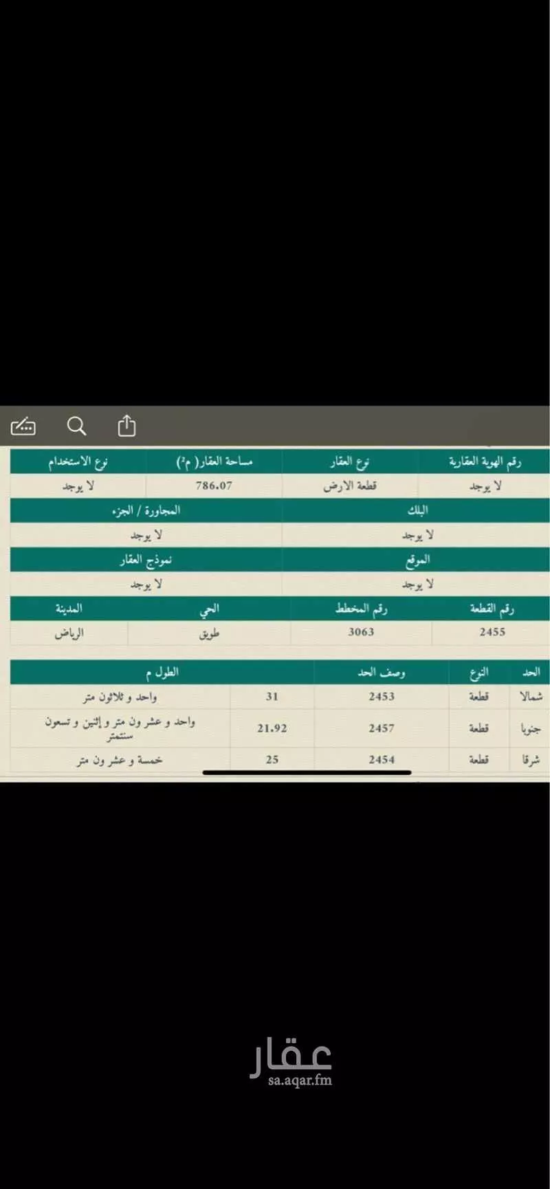 أرض 4568 م² في طويق 3