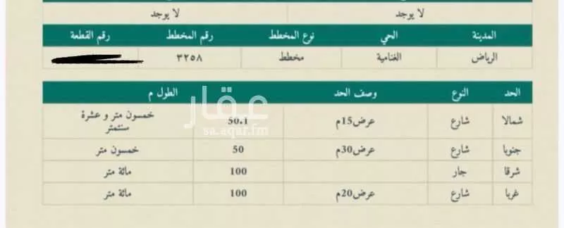 أرض 5014 م² في الغنامية 2