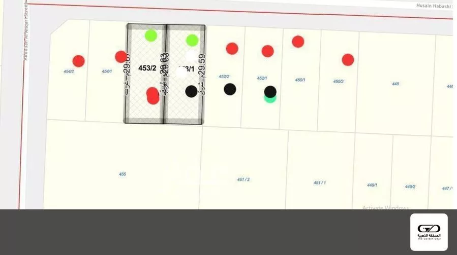 أرض 337 م² في الزهراء 1