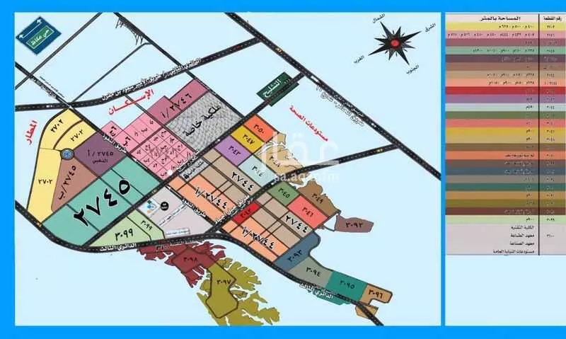 أرض 425 م² في عريض 2