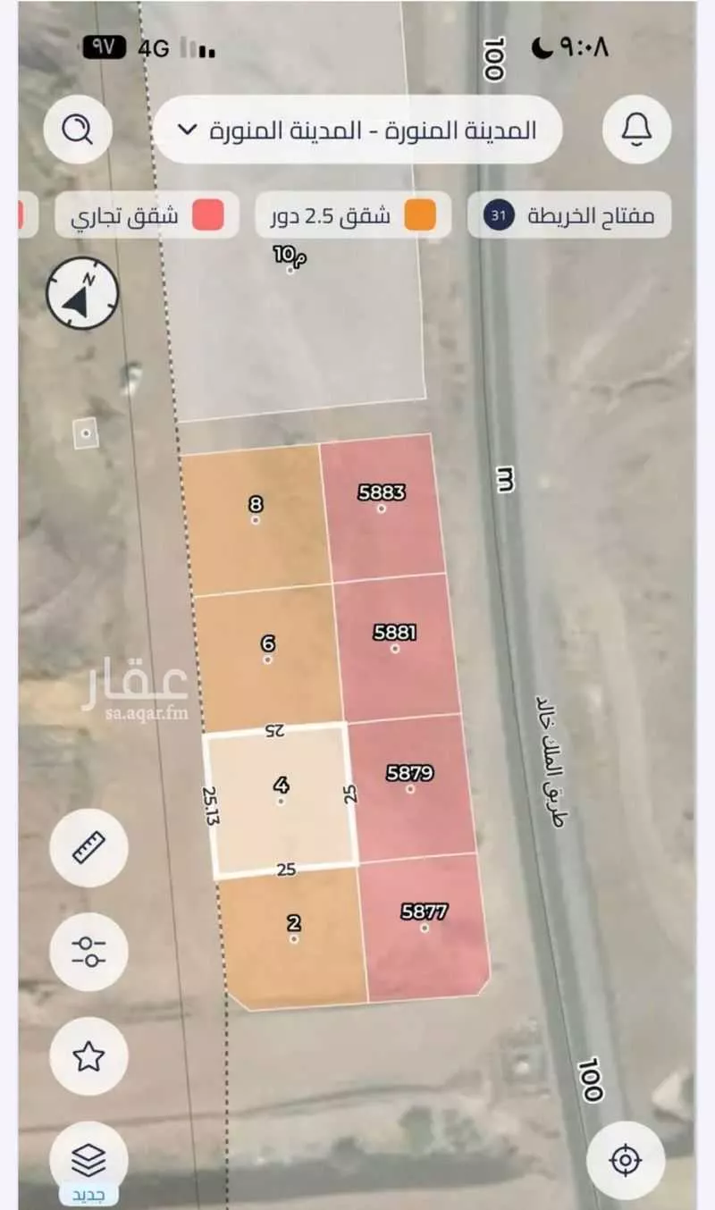 أرض 625 م² في السكة الحديدية 3