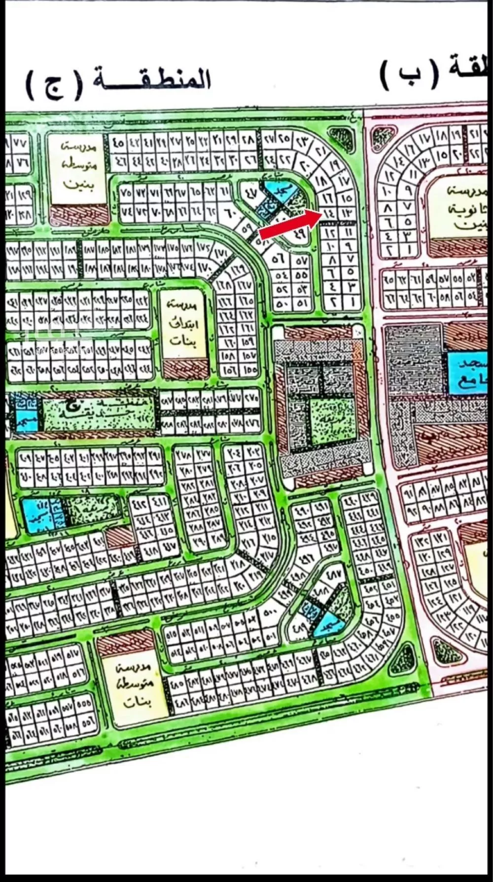 أرض 875 م² في الكوثر 2