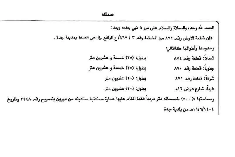 عمارة 500 م² في الصفا 1