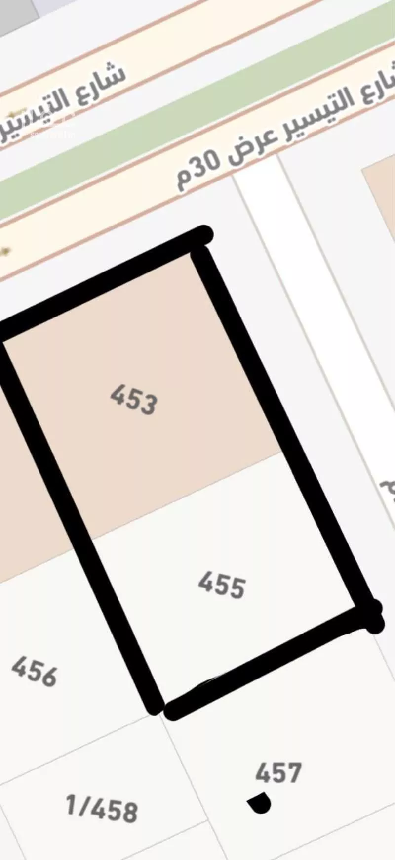 أرض 1125 م² في المونسية 1