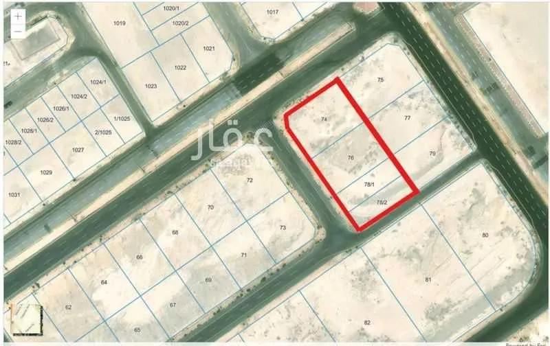 أرض 1140 م² في الشعلة