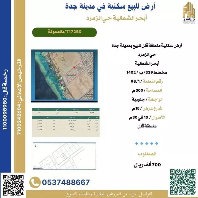 300 sqm land in Az Zomorod 2