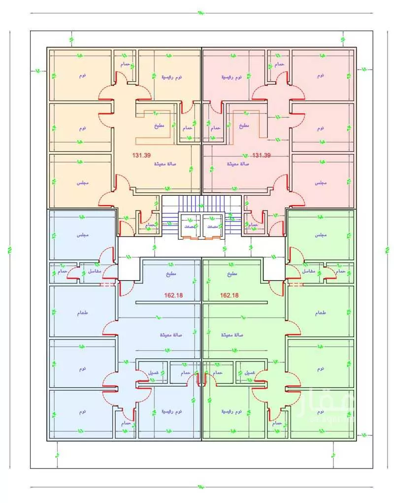 شقة 4 غرف في النزهة 3