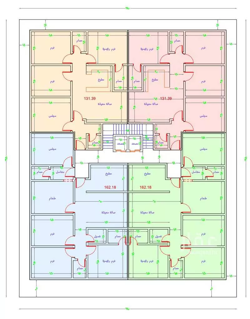 شقة 4 غرف في النزهة 1
