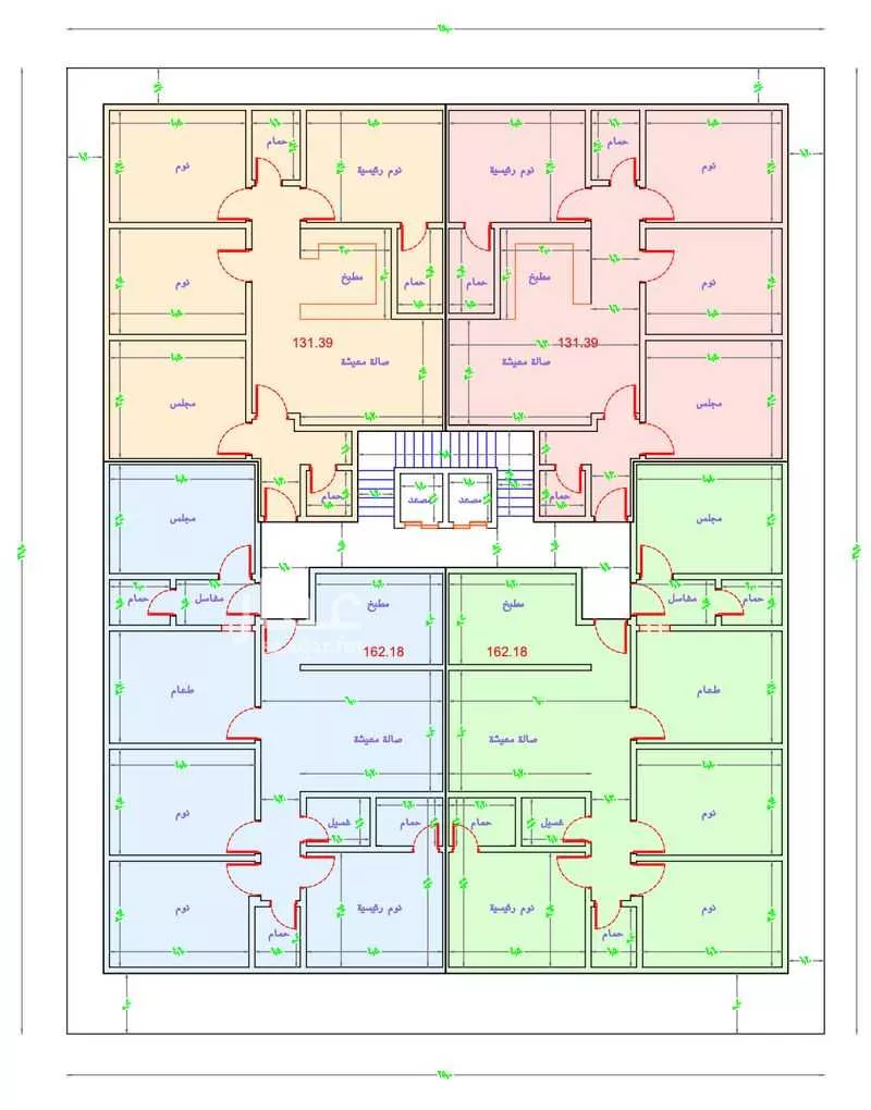 شقة 4 غرف في النزهة 3
