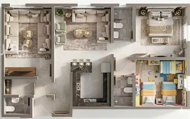 3 bedroom apartment in Al Nuzhah 1