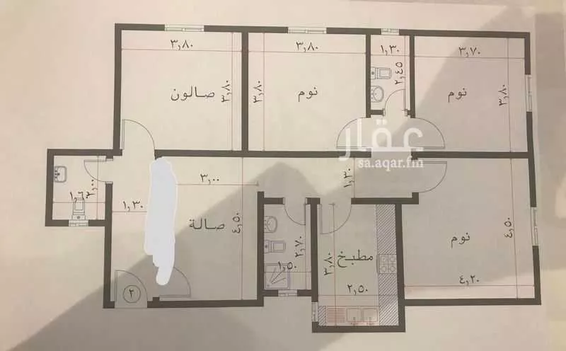 شقة 4 غرف في الواحة 2