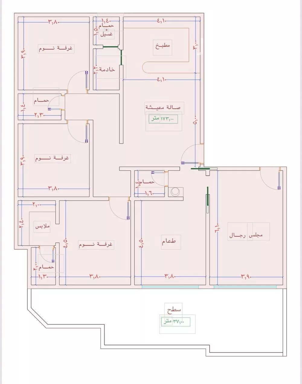 شقة 3 غرف في الصوارى 5