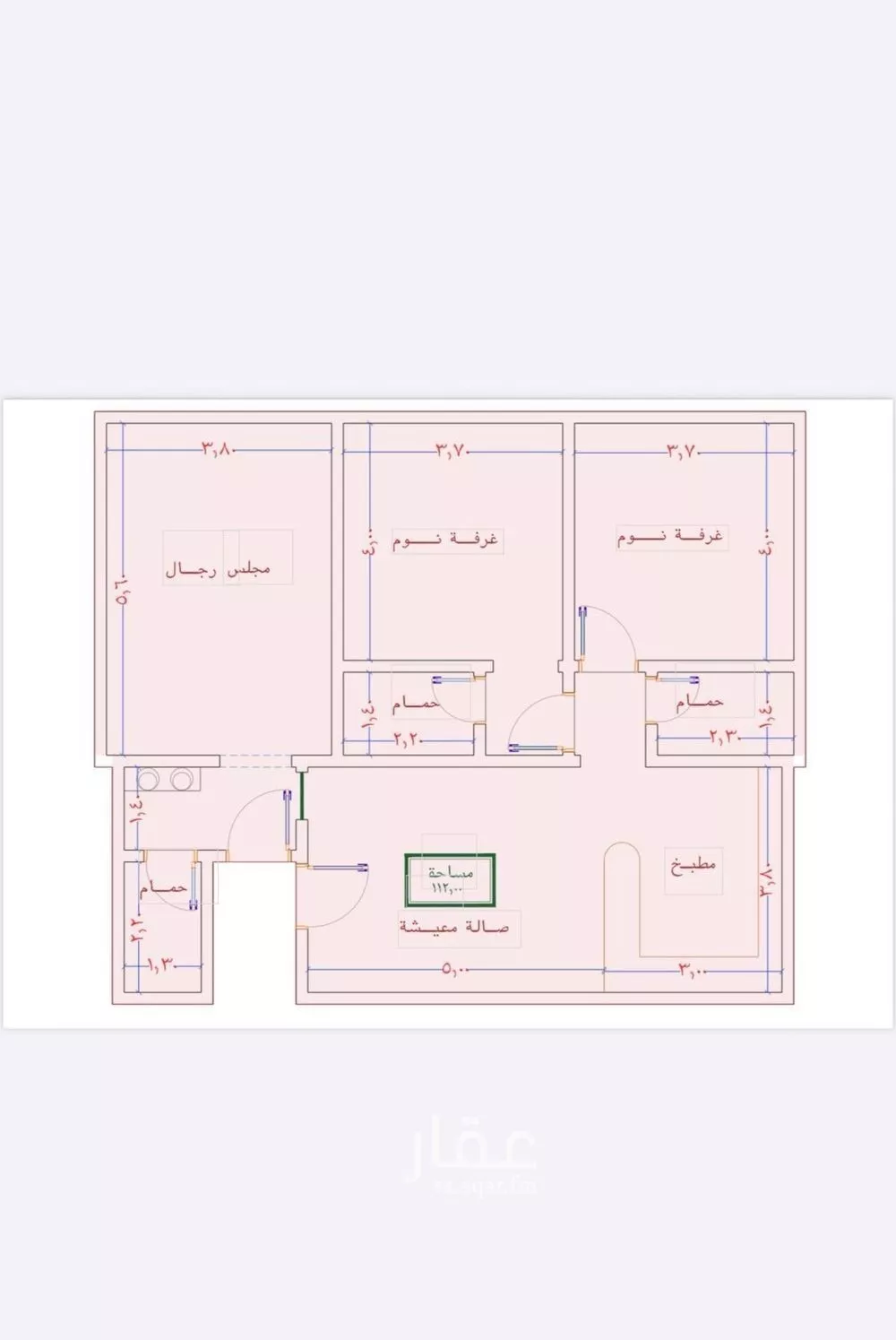 شقة 3 غرف في الصوارى 1