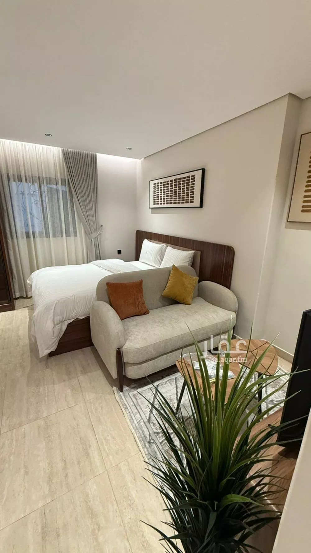 شقة 1 غرف في العقيق 5