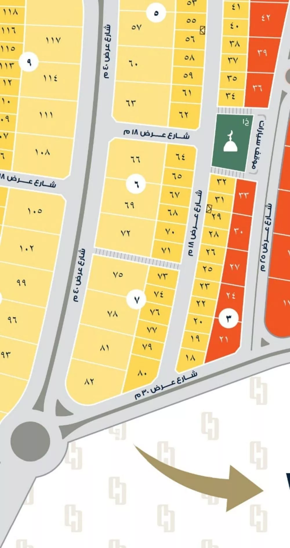 أرض 2600 م² في البحر
