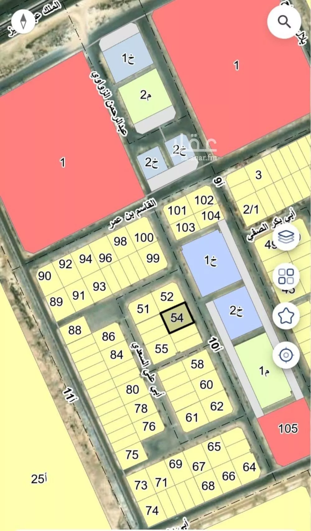 أرض 832 م² في الشعلة